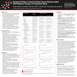 Symptom Profiles in Head and Neck Cancer Patients treated with Radiation Therapy: A Prospective Study