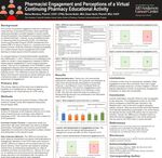 Pharmacist Engagement and Perceptions of a Virtual Continuing Pharmacy Educational Activity by Marisa Mendoza PharmD, CHCP, CPHQ; Bonnie Butler; and Diane Hecht