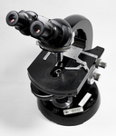 Microscope used by cell biologist, T.Ch Hsu, PhD