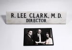 R. Lee Clark, M.D. desk sign