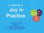 In Search of Joy in Practice