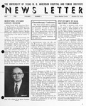 Newsletter, Volume 03, Number 01, May 1958