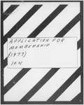 10.04 Association of American Cancer Institutes (AACI) - Application for Membership, 1977