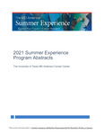 2021 Summer Experience Program Abstracts