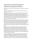 Fabrication and Characterization of Antibiotic-Loaded Bone Cements