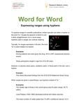 Expressing Ranges Using Hyphens by Tammy Locke