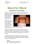 Empty Words: A Very Bad Habit by Bryan Tutt