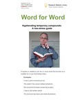 Hyphenating Temporary Compounds: A Low-Stress Guide by Bryan Tutt