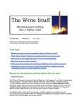 The Write Stuff - Winter 2017 (Vol. 14, No. 1) by Research Medical Library