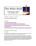 The Write Stuff - Autumn 2018 (Vol.15, No.4) by Research Medical Library