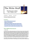 The Write Stuff - Spring 2018 (Vol. 15, No. 2) by Research Medical Library