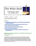 The Write Stuff - Winter 2018 (Vol. 15, No. 1) by Research Medical Library
