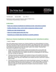 The Write Stuff - Summer 2020 (Vol. 17, No. 3) by Research Medical Library